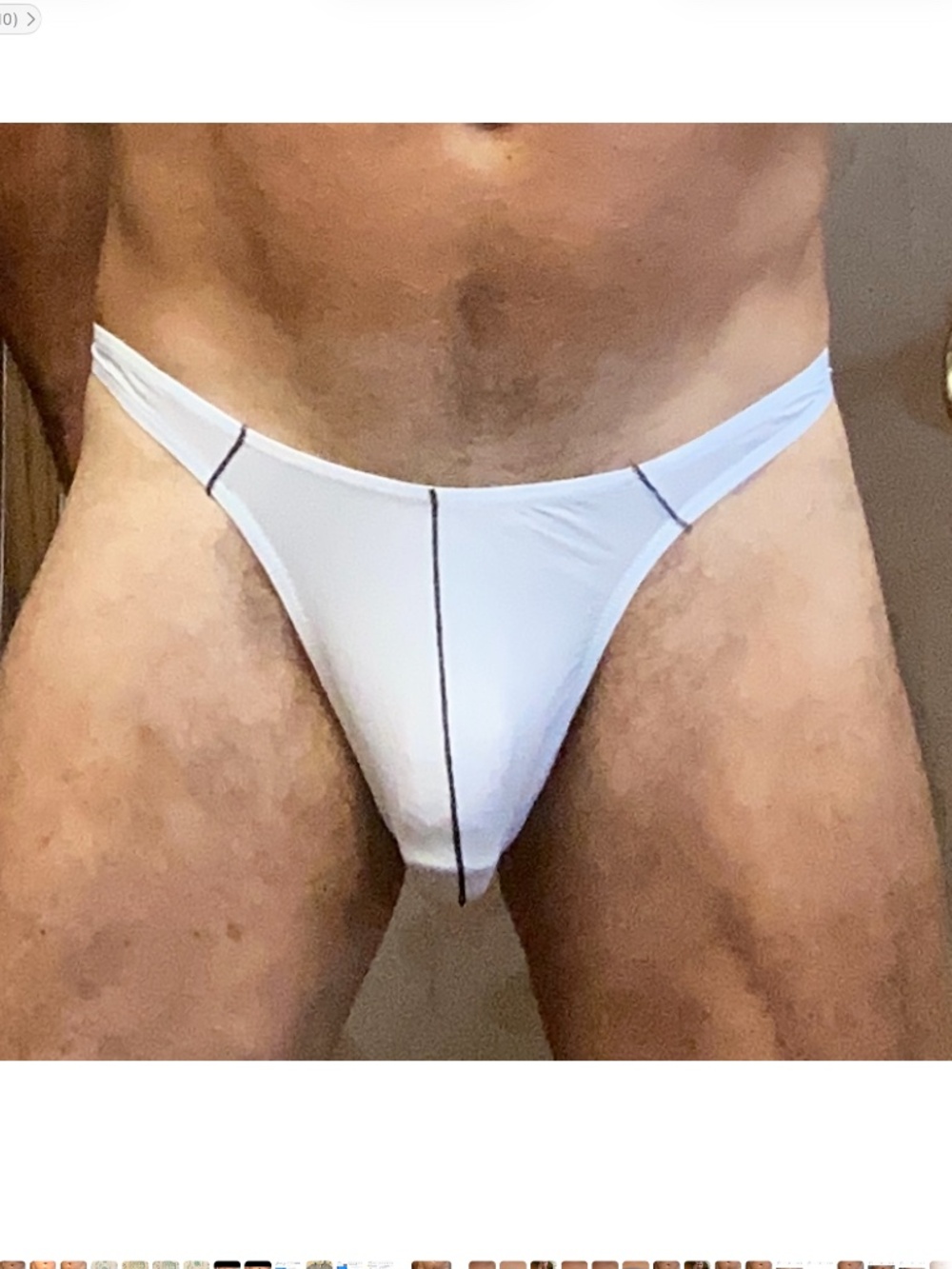 Sexy white thong